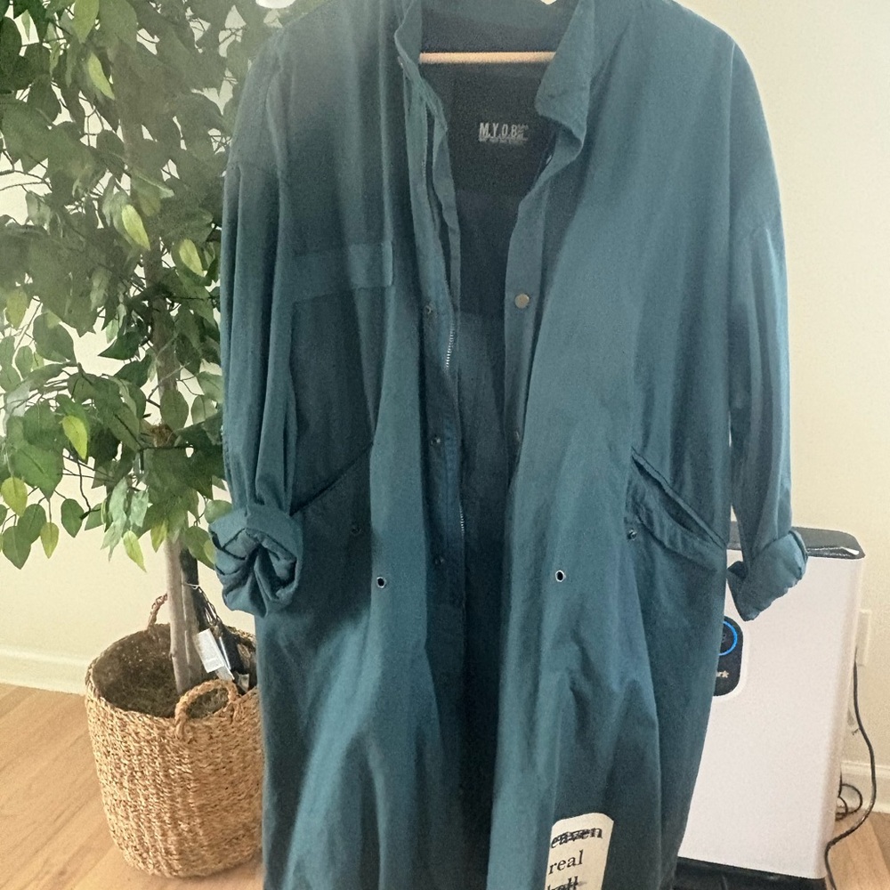 MYOB Teal Long Coat